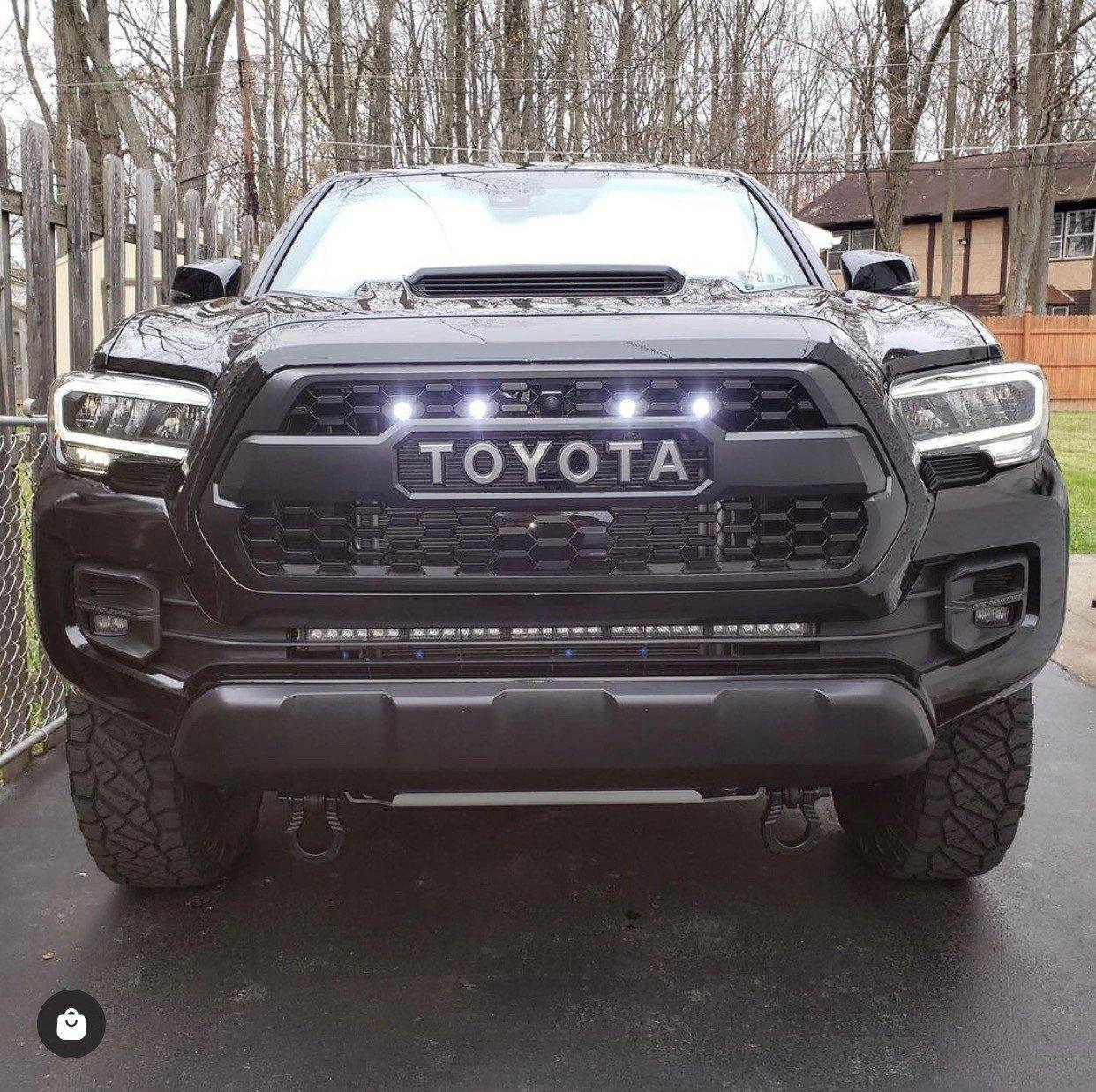 Offroad Raptor Style LED Grille Lights For 2016-2023 Toyota Tacoma TRD Offroad Raptor Style LED Grille Lights For 2016-2023 Toyota Tacoma TRD